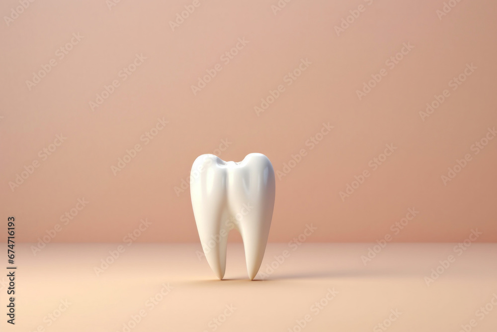 a healthy white tooth isolated on light background. dental care concept. a healthy white tooth isolated on light background. dental care concept.