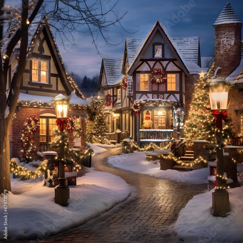 Christmas in the old town of Schmalkalden, Germany