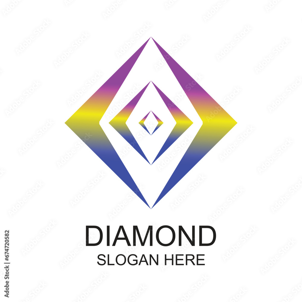 Diamond logo design simple concept Premium Vector Diamond logo design simple concept Premium Vector