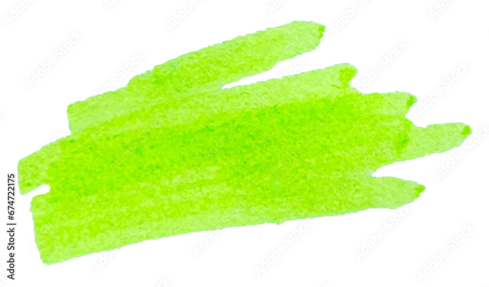 Transparent png of Stroke drawn with green marker  - obrazy, fototapety, plakaty 