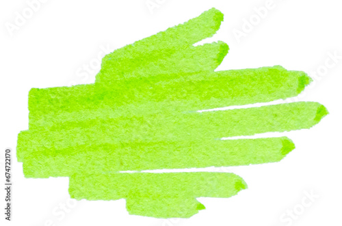 Transparent png of Stroke drawn with green marker  photo