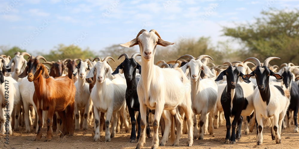 Goat at farming