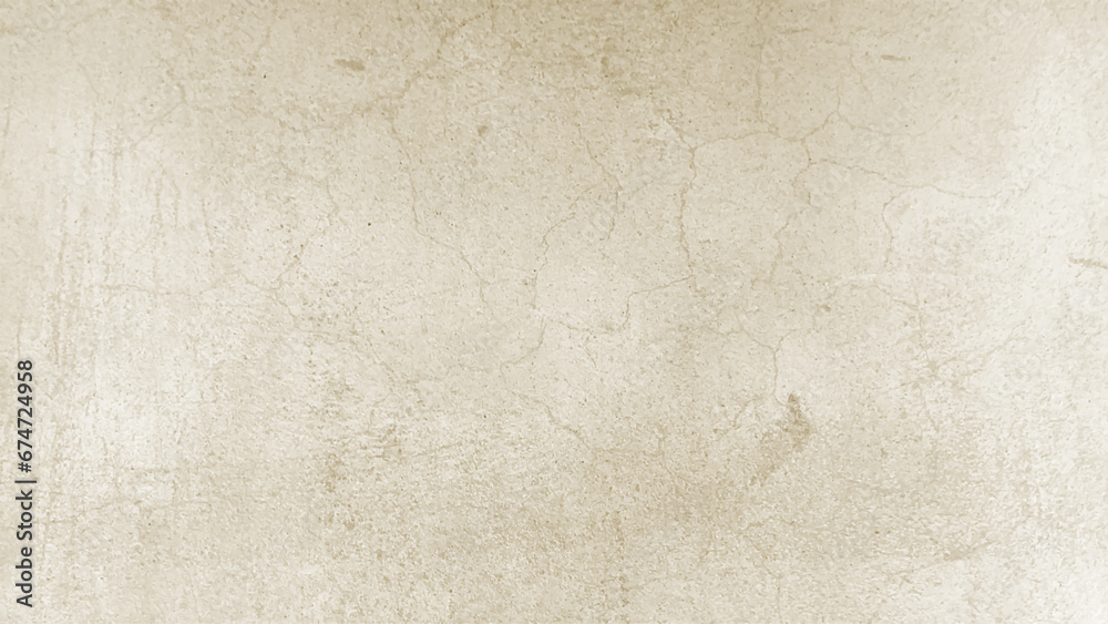 Cream color grunge cement wall. Close Up retro plain cream color cement wall background texture