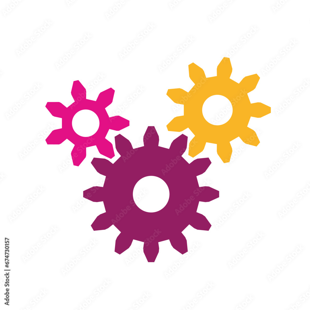 Simple vector cogwheels Simple vector cogwheels
