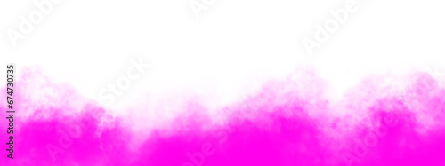 Pink Smoke transparent background. Realistic fog or mist texture isolated on background. Vector isolated smoke PNG