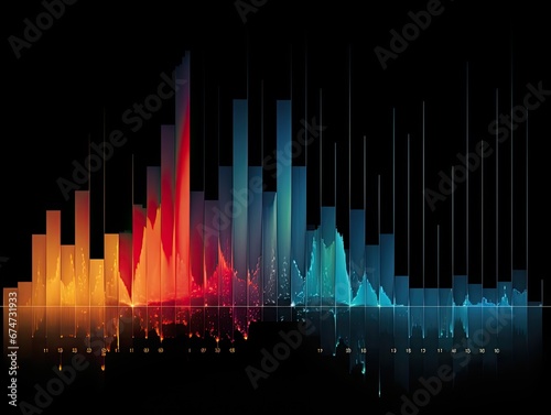 conceptual image of finance chart, stock market business and exchange financial growth graph.