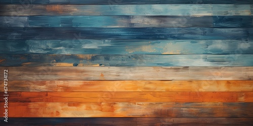 Tekstura drewnianych kolorowych paneli i elementów.  photo