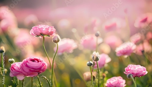 Buttercup flower in field with blur background © Mangata Imagine