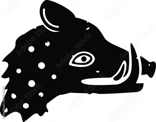 Boar Head Silhouette
