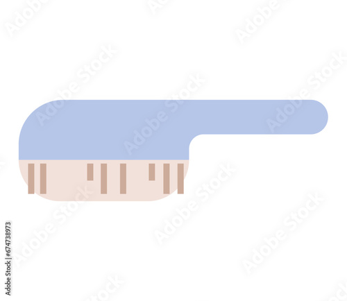 Wooden brush for shoes or clothes, eco friendly concept. Handle brush for cleaning from dirt. Instrument, wet scrubber for every day use. Professional cleaning of apparel. Clothing and garment care