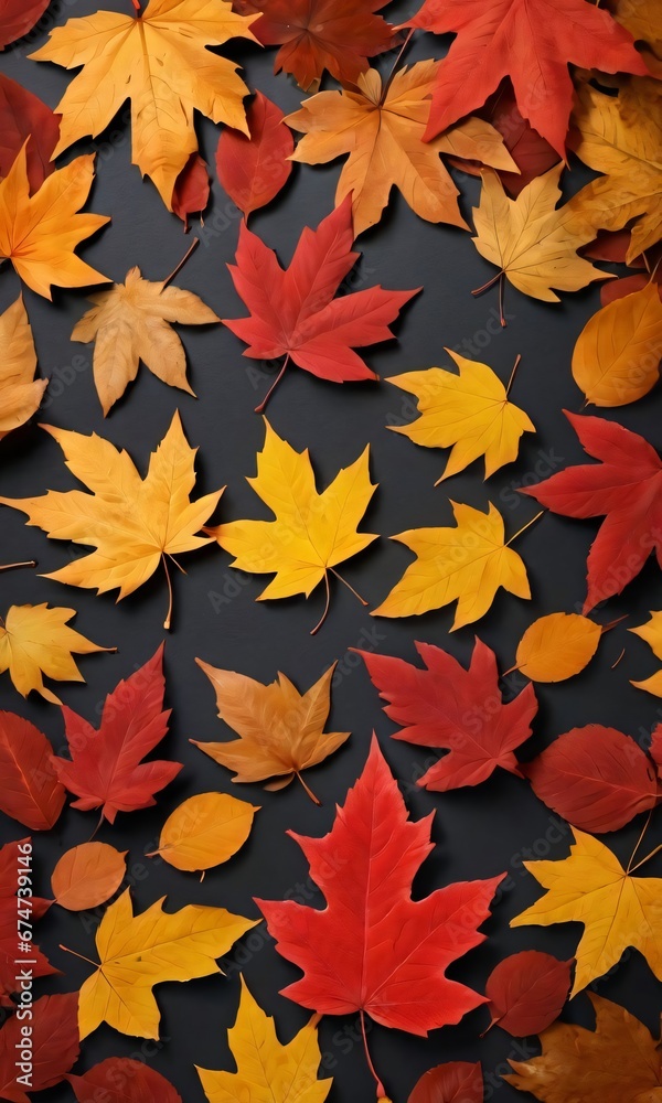 Isolated Autumn Leaves Background. Isolated Autumn Leaves Background.