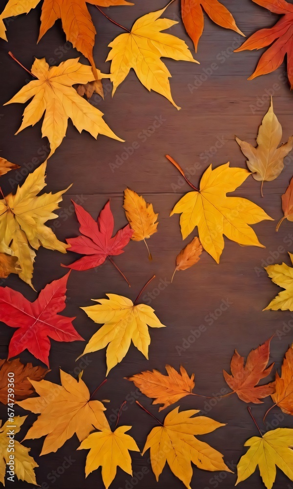 Autumn Leaves Background. Autumn Leaves Background.