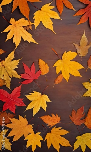 Autumn Leaves Background.