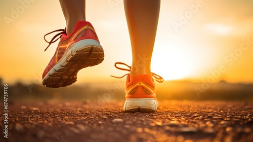 runner running on seaside beach on sunset, fitness runner during outdoor workout. Jogging at outdoors. running for exercise. fitness, silhouette, sunrise, exercise, fitness, health, generate by AI.