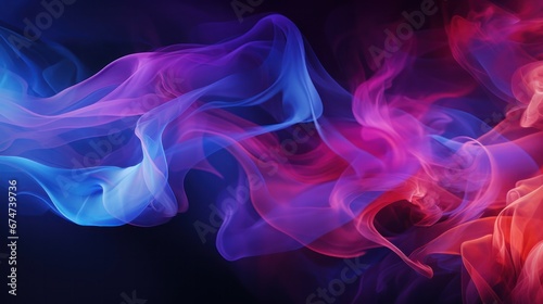 color full smoke on a black background. High quality photo, background, design, pattern, modern, bright, fog and smoke, illustration, art, abstract backgrounds, creativity