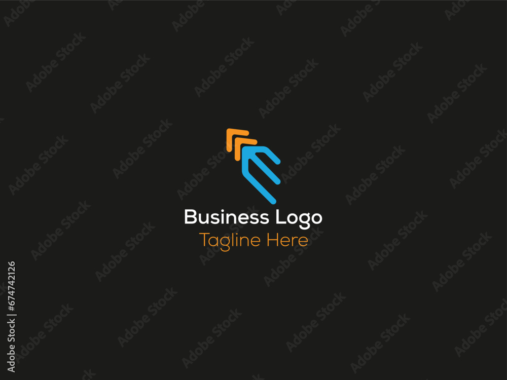 Obraz premium letter business minimal logo design