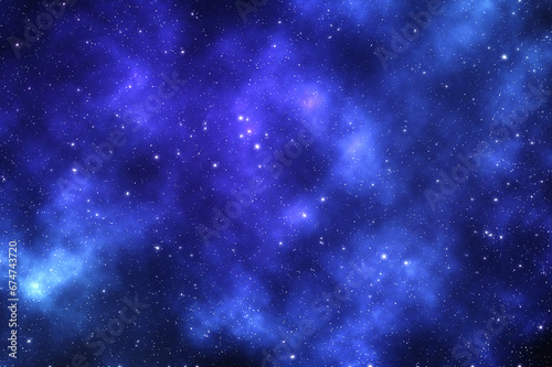 Space background with shining stars. Colorful cosmos.