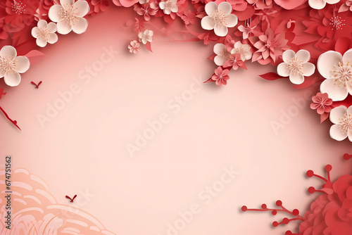 Chinese background with copy space, Chinese New Year, Chinese Festivals, Mid Autumn Festival.