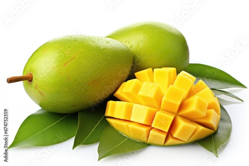 Mango isolated on white background