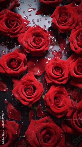 Red roses for Valentine s Day