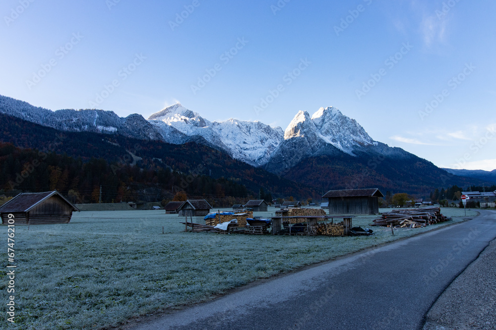 alps in early winter