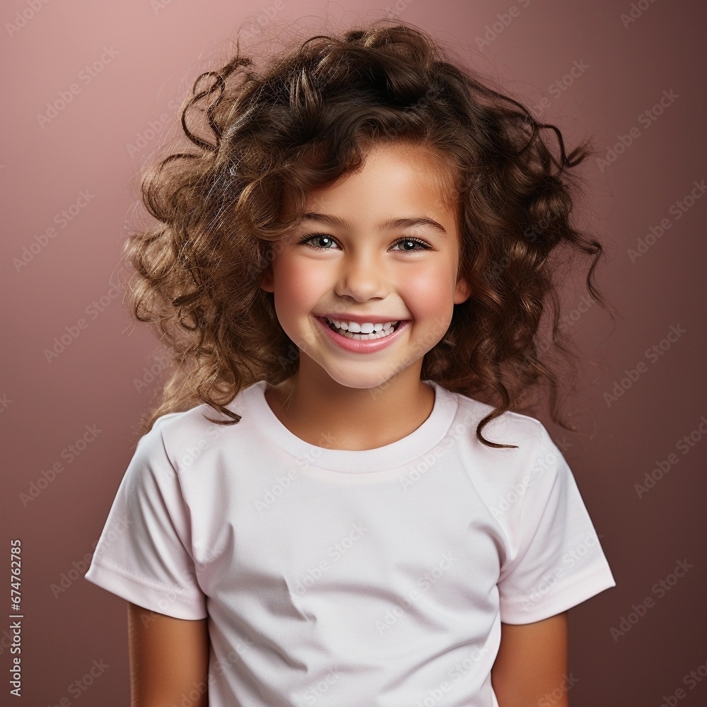 happy child in blank t-shirt on an isolated background happy child in blank t-shirt on an isolated background