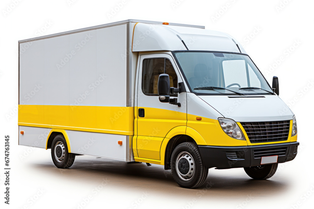 Delivery van. Commercial truck.