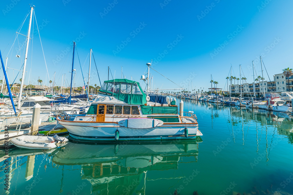Boats in Oceanside harbor