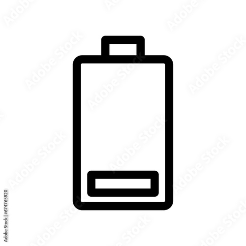 No battery icon. Battery prohibited. Illustration vector