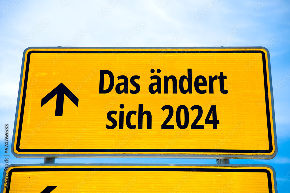 Obraz premium Das ändert sich 2024