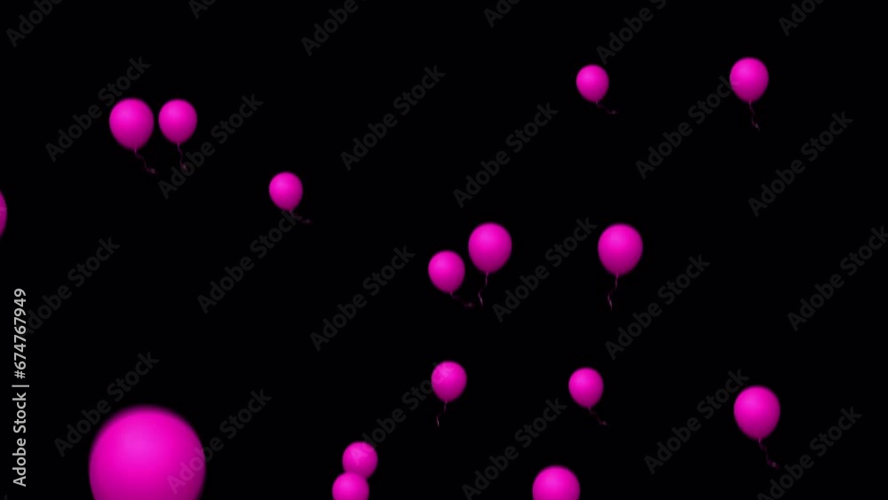 Celebrate in Style with Balloons Flying Animation