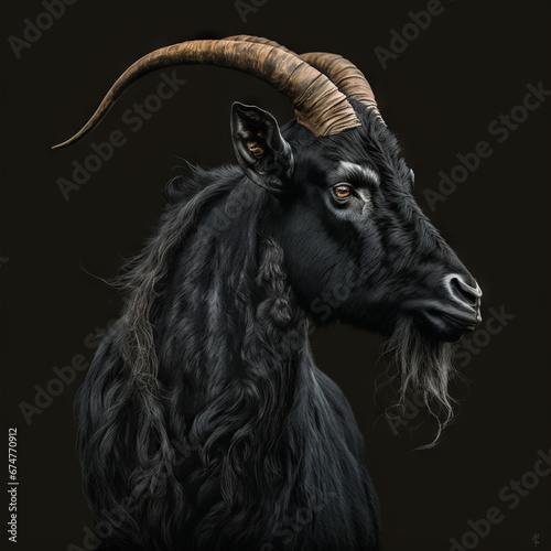  Black Philip goat vantablack © sarah