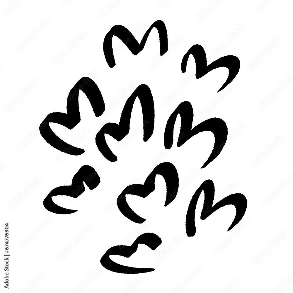 Fototapeta premium png pcsk doodle art element set 024