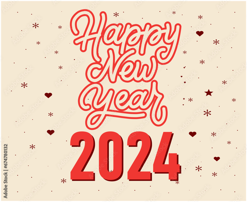 Happy New Year Holiday Abstract Red And Maroon Design Vector Logo Symbol Illustration Happy New Year Holiday Abstract Red And Maroon Design Vector Logo Symbol Illustration