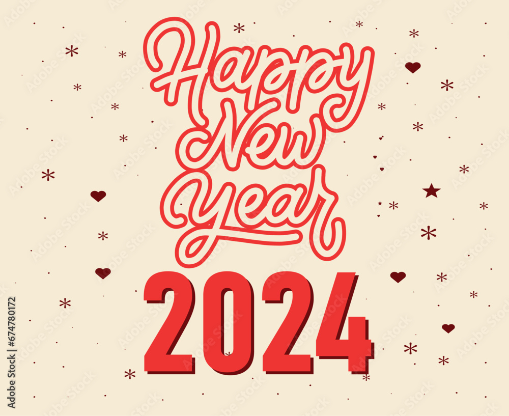 Happy New Year Holiday Abstract Red And Maroon Design Vector Logo Symbol Illustration Happy New Year Holiday Abstract Red And Maroon Design Vector Logo Symbol Illustration