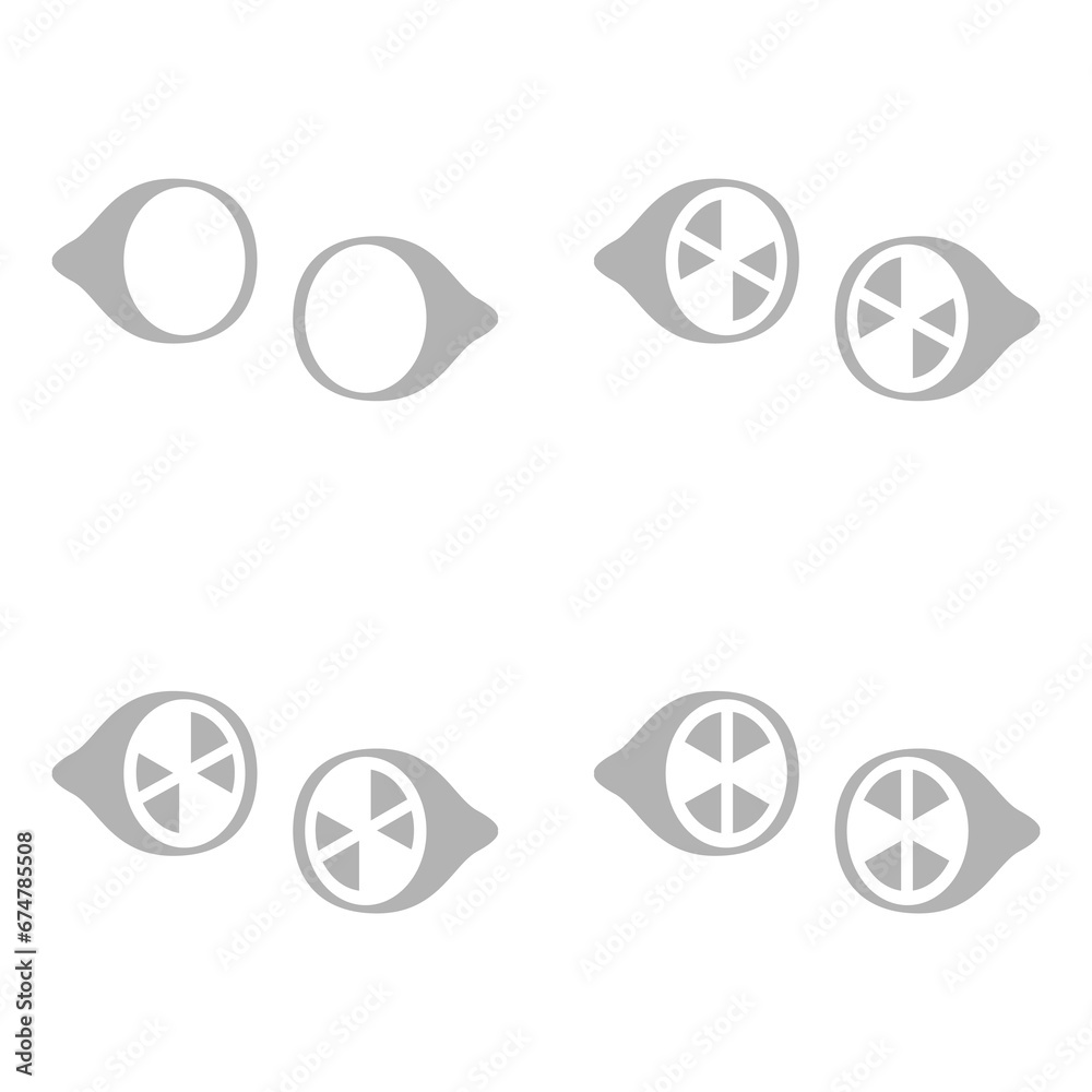 lemon icon on a white background, vector illustration lemon icon on a white background, vector illustration