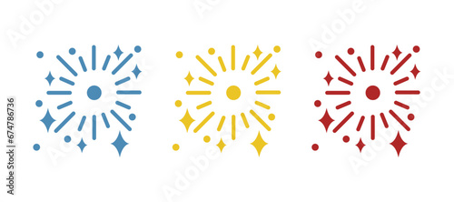 icon of sequins on a white background, vector illustration