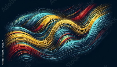 Abstract Grainy Wave Dynamic Wallpaper Art