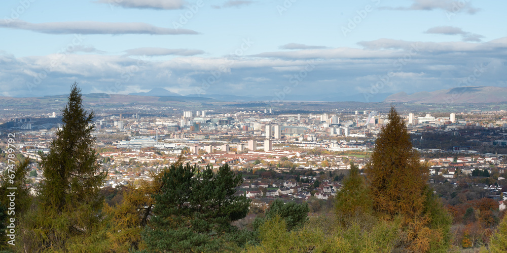 Panorama of Glasgow, Scotland