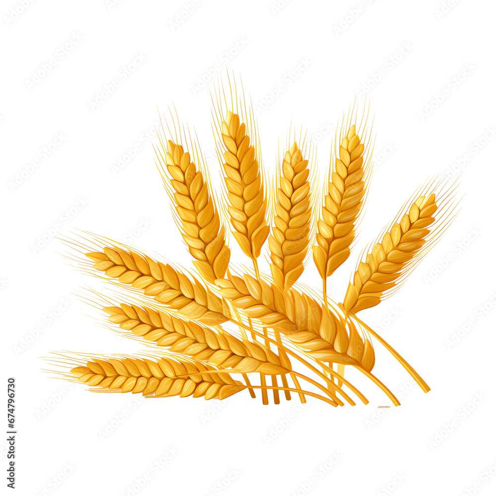 wheat grain flat illustration wheat grain flat illustration