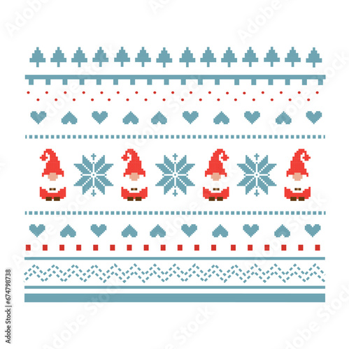 Christmas decoration frame, wrapping paper, napkin, texture.