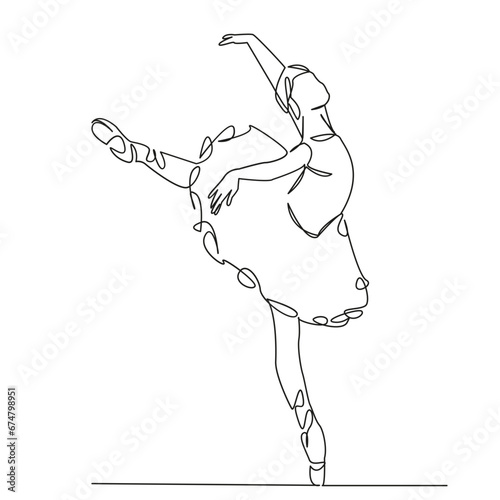 beautiful ballerina dancing
