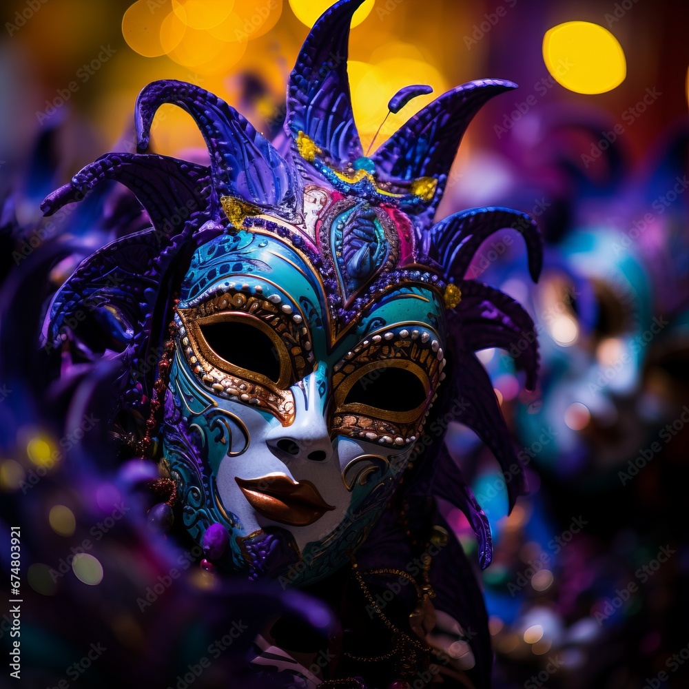African American carnival masks