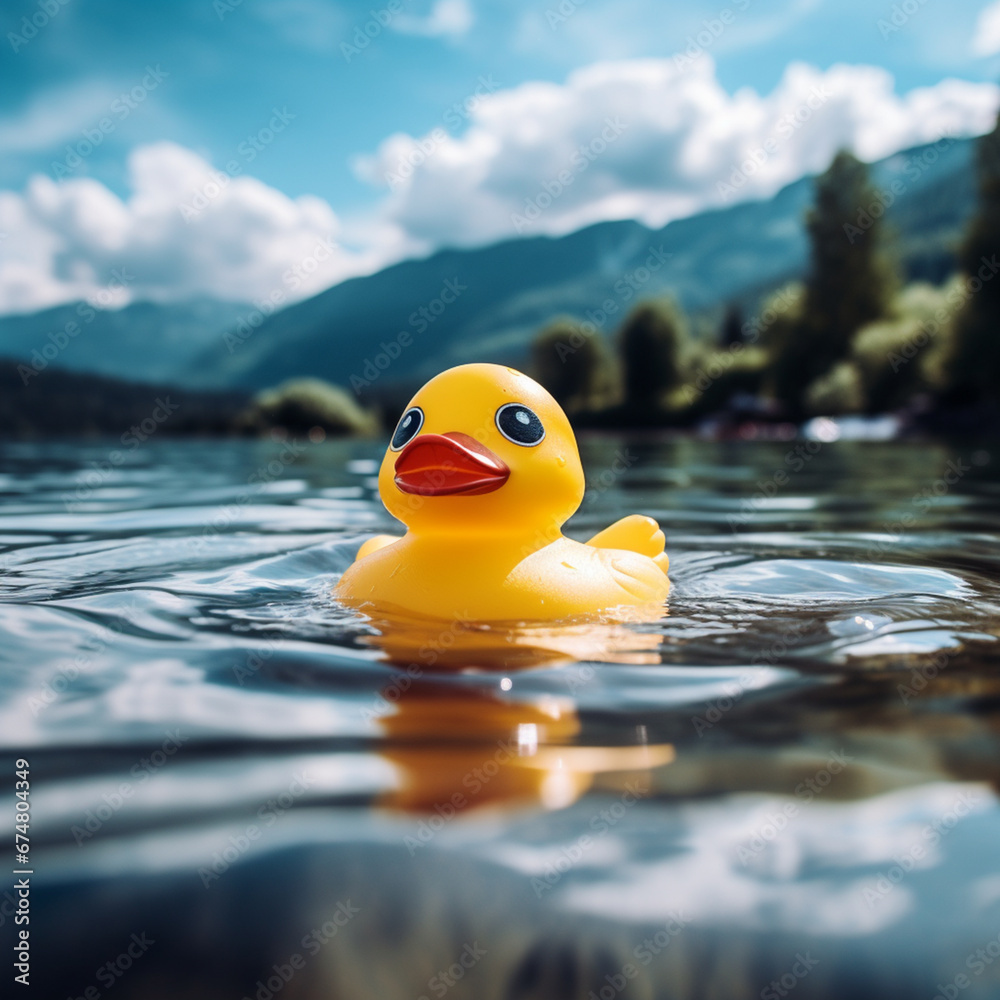 rubber duck in the water rubber duck in the water