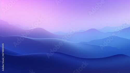 mountains in the fog