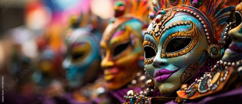 Fototapeta premium African American carnival masks