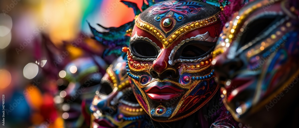 African American carnival masks