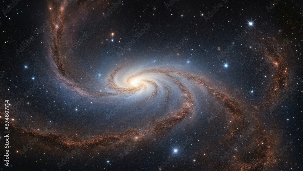 Fototapeta premium background with space A celestial view of the starfield and galaxy in outer space. The image shows the diversity and beauty 