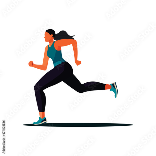 woman running