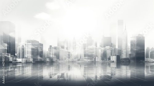 urban blurry building city background illustration construction black, abstract exterior, design watercolor urban blurry building city background